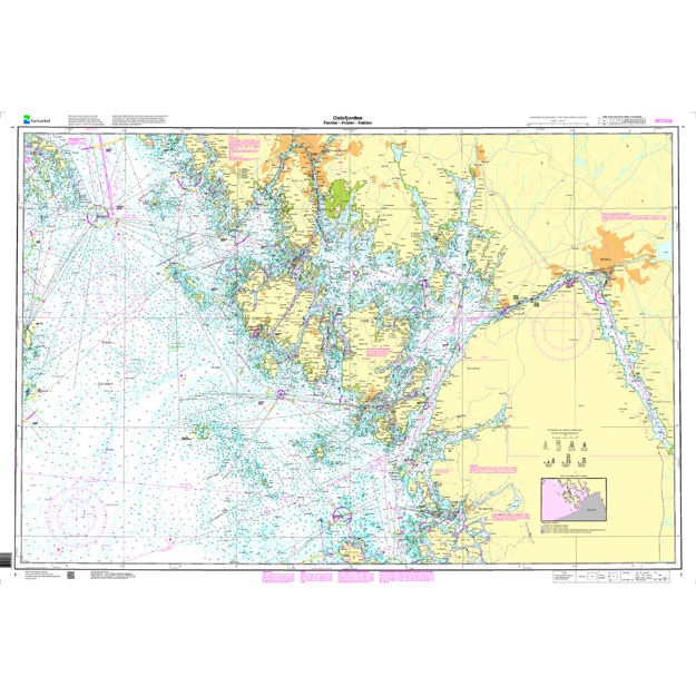 Oslofjorden. Færder - Hvaler - Halden hovedkartserien sjø