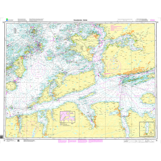 Harøyfjorden - Molde hovedkartserien sjø