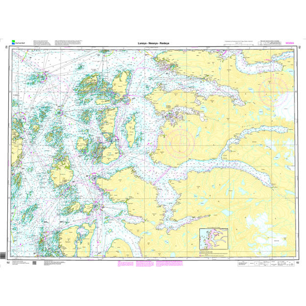 Lurøya - Nesøya - Rødøya hovedkartserien sjø