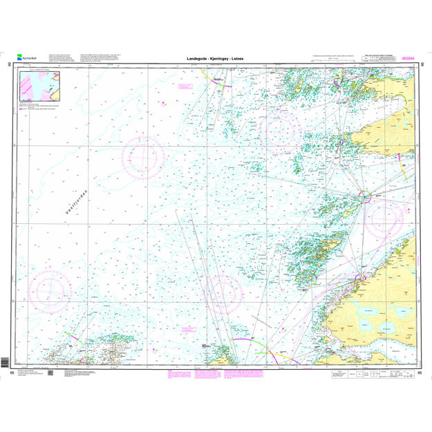 Landegode - Kjerringøy - Leines hovedkartserien sjø
