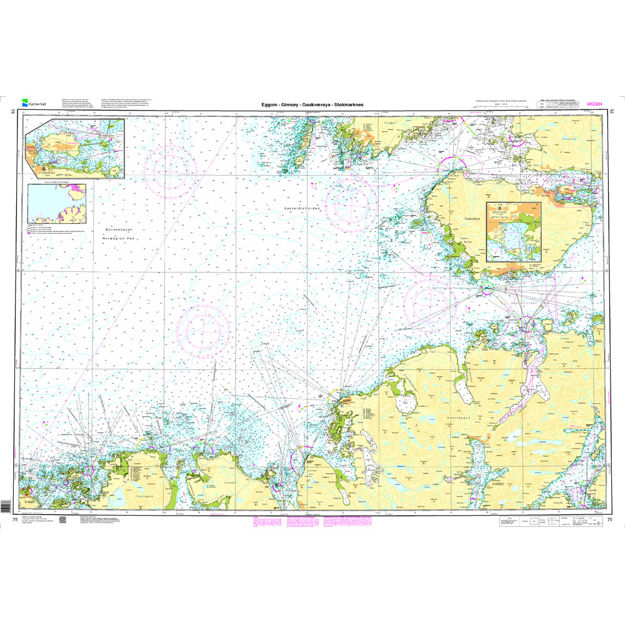 Eggum - Gimsøy - Gaukværøya - Stokmarknes hovedkartserien sjø
