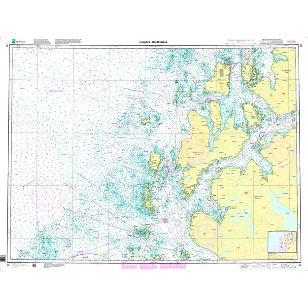 Lyngøya - Nordkvaløya hovedkartserien sjø