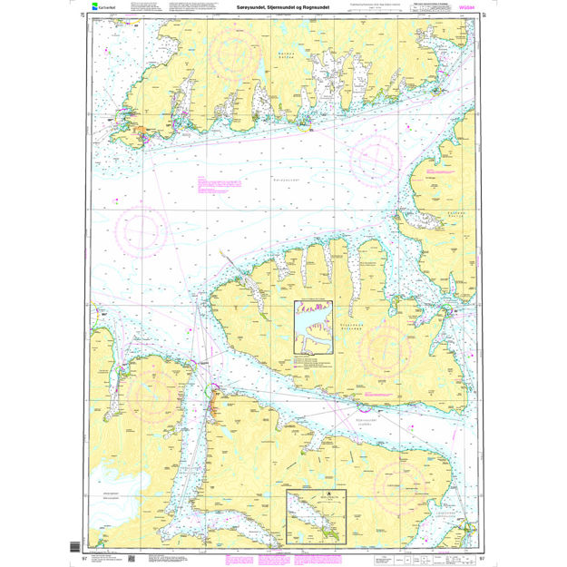 Sørøysundet - Stjernsundet - Rognsundet hovedkartserien sjø