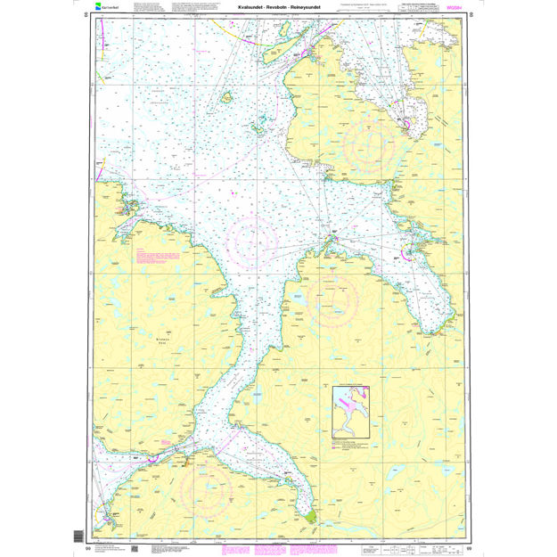 Kvalsundet - Revsbotn - Reinøysundet hovedkartserien sjø
