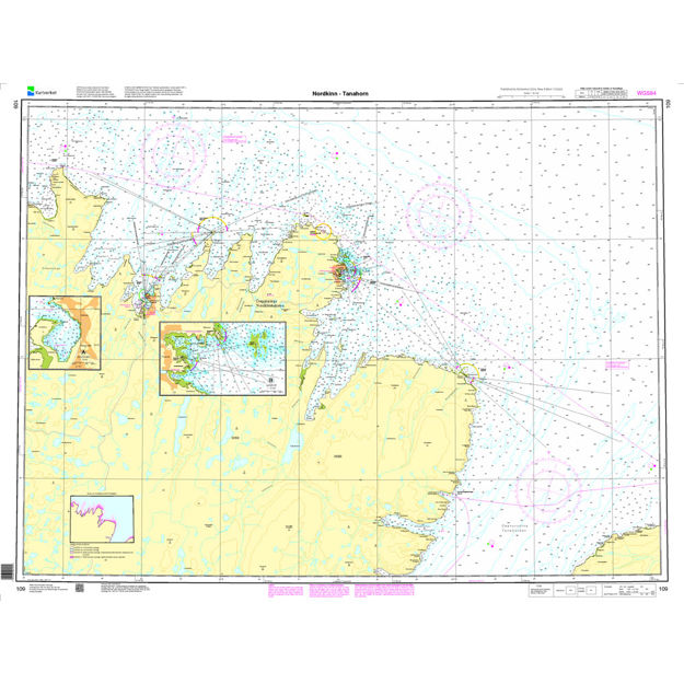 Nordkinn - Tanahorn hovedkartserien sjø