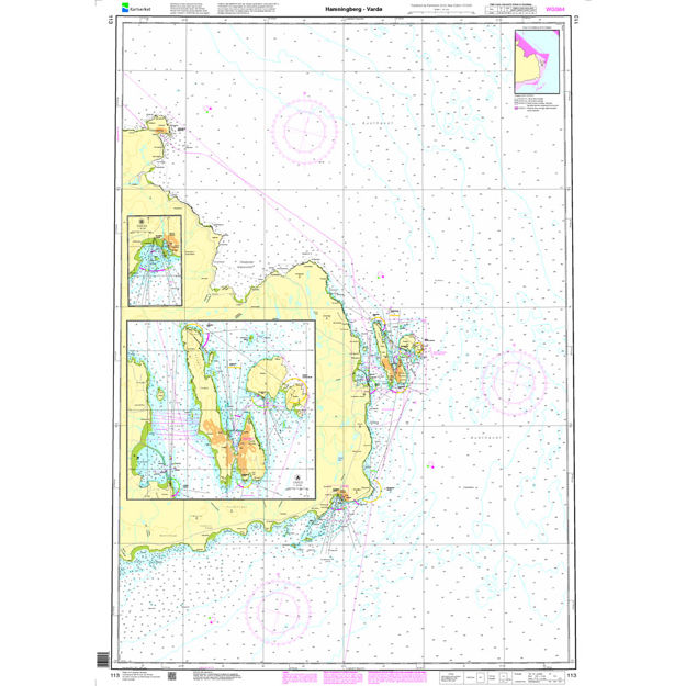 Hamningberg - Vardø hovedkartserien sjø