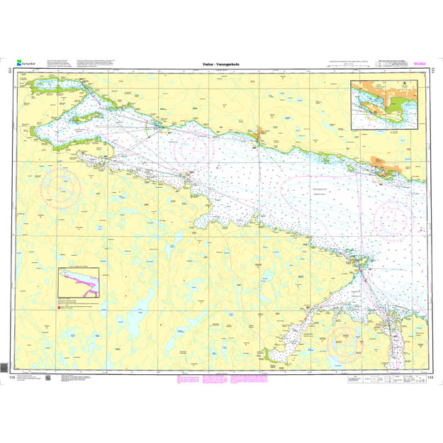 Vadsø - Varangerbotn hovedkartserien sjø