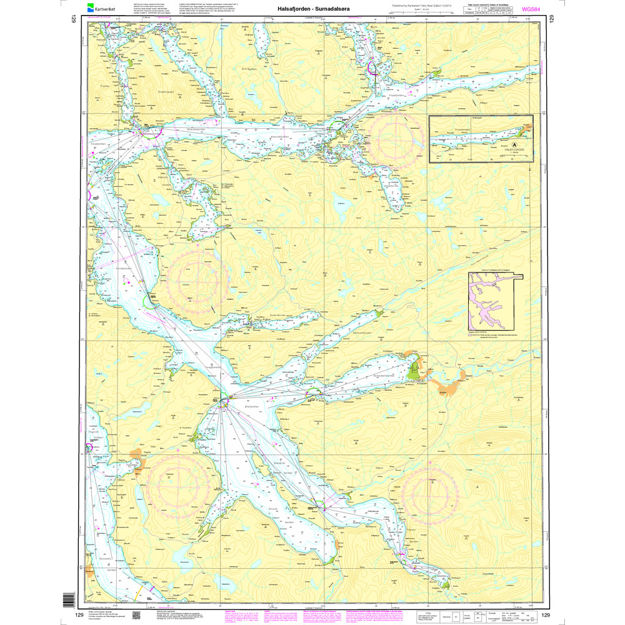 Halsafjorden - Surnadalsøra hovedkartserien sjø