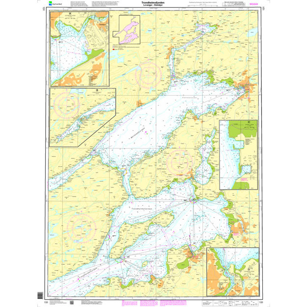 Trondheimsfjorden, Levanger - Steinkjer hovedkartserien sjø