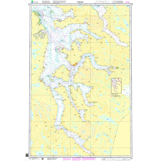 Tysfjorden hovedkartserien sjø