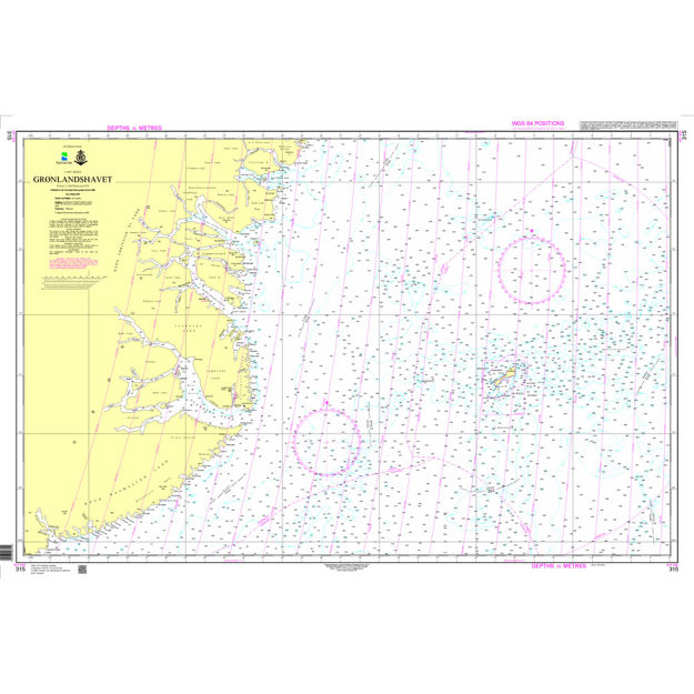 Grønlandshavet overseilingskart