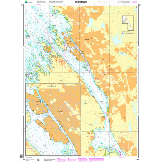 Nordre Karmsund med Haugesund Havn havnekart