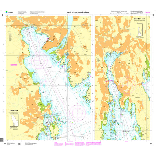 Larvik Havn - Sandefjord Havn havnekart