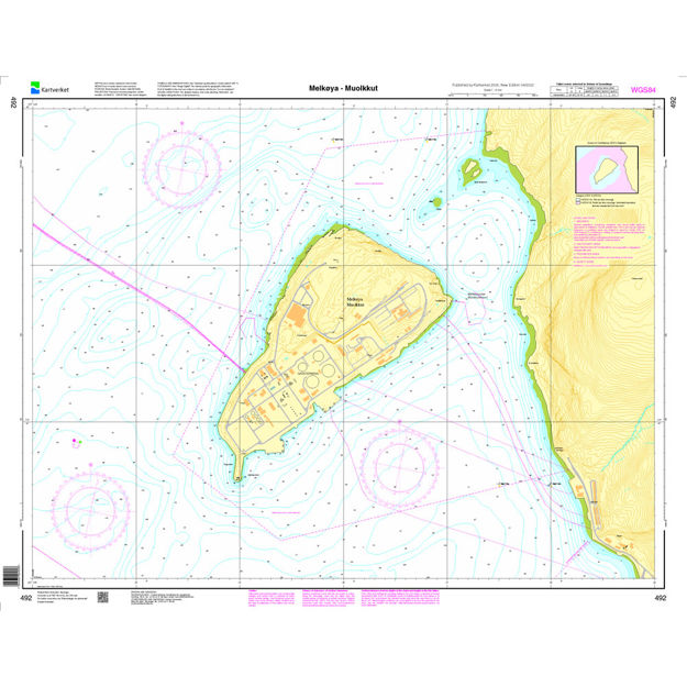 Melkøya - Muolkkut havnekart