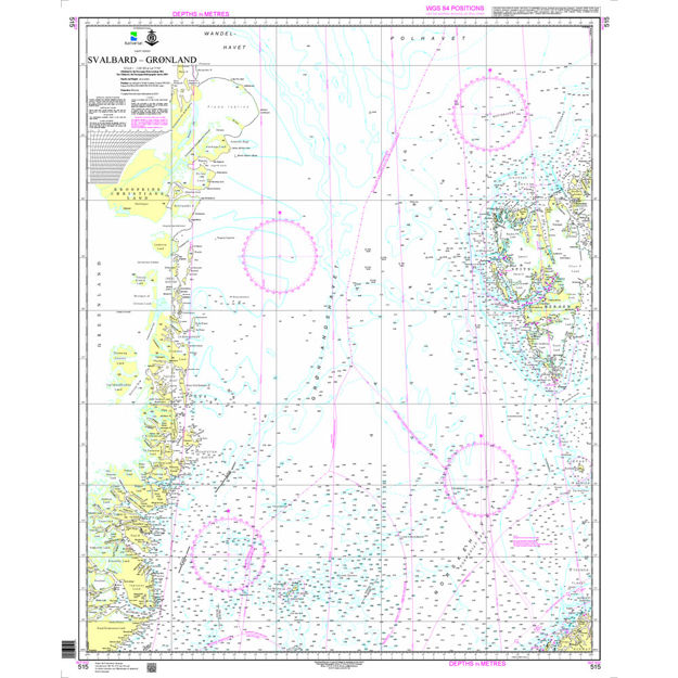 Svalbard - Grønland overseilingskart