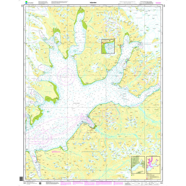 Isfjorden hovedkart Svalbard