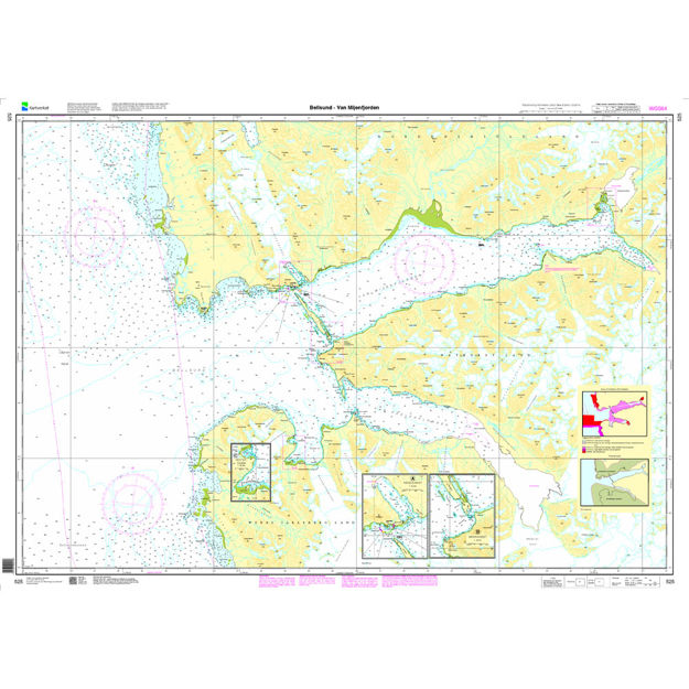 Bellsund - Van Mijenfjorden hovedkart Svalbard