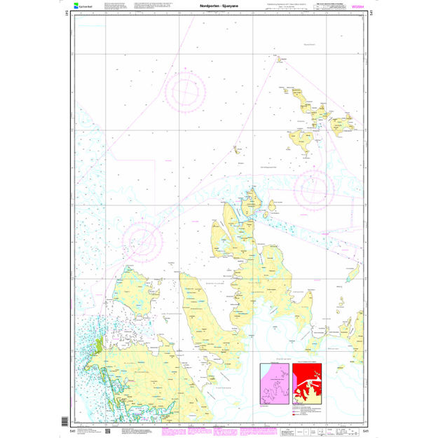 Nordporten - Sjuøyane hovedkart Svalbard