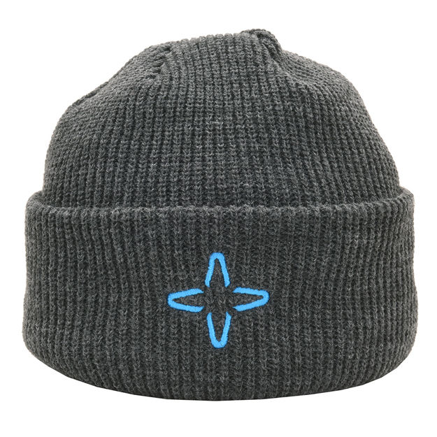 AAVA NORDIC STAR GREY KNITTED BEANIE