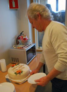 Reidar Omholt 50 års kake.